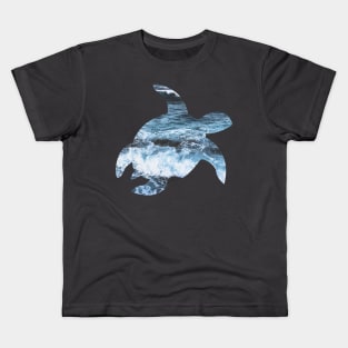 Ocean inside, sea turtle design Kids T-Shirt